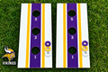 WishyWashy white striped washer toss board set in Minnesota Vikings colors