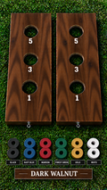 WishyWashy two-board game set in Dark Walnut wood stain