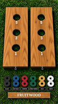 WishyWashy two-board game set in Fruitwood wood stain