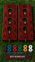 WishyWashy two-board game set in Red Mahogany wood stain