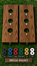 WishyWashy two-board game set in Special Walnut wood stain