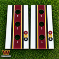 WishyWashy white striped washer toss board set in Washington Commanders colors